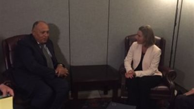  مباحثات «مصرية» مع ممثلة السياسة الخارجية للاتحاد الأوروبي