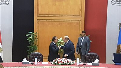  المستشار عبدالرازق والقاضى يفتتحان مشروع ميكنة المحكمة الدستورية العليا