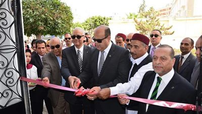 محافظ مطروح ورئيس جامعة الإسكندرية يفتتحان أول كلية لعلوم البترول والتعدين بمصر 