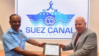 هيئة قناة السويس تستقبل وفد رفيع المستوى من كلية الدفاع الوطنى الهندية