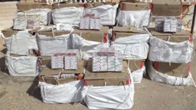 ضبط 4 سيارات محملة بـ 3 ملايين قرص مخدر بالحدود الغربية