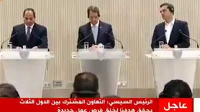 «السيسي»: توافق مع قبرص واليونان للتعاون ضد الإرهاب