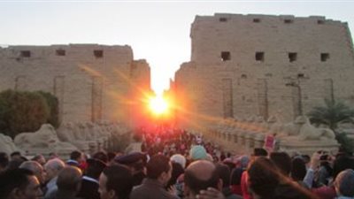 12 معلومة عن تعامد الشمس بمعابد الكرنك واستعدادات الأقصر للاحتفالية