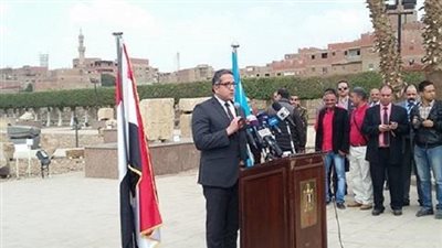 وزير الآثار يفتتح المتحف المفتوح بمنطقة المسلة بالمطرية 