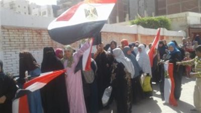 اقبال كثيف لنساء مطروح بـ«انتخابات الرئاسة»