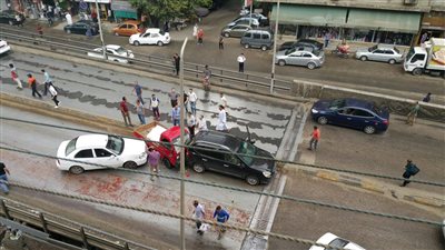 شلل مرورى أعلى كوبرى «الدقى» بسبب حادث تصادم