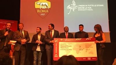  نادى As Roma الإيطالى يروج للسياحة المصرية في إيطاليا